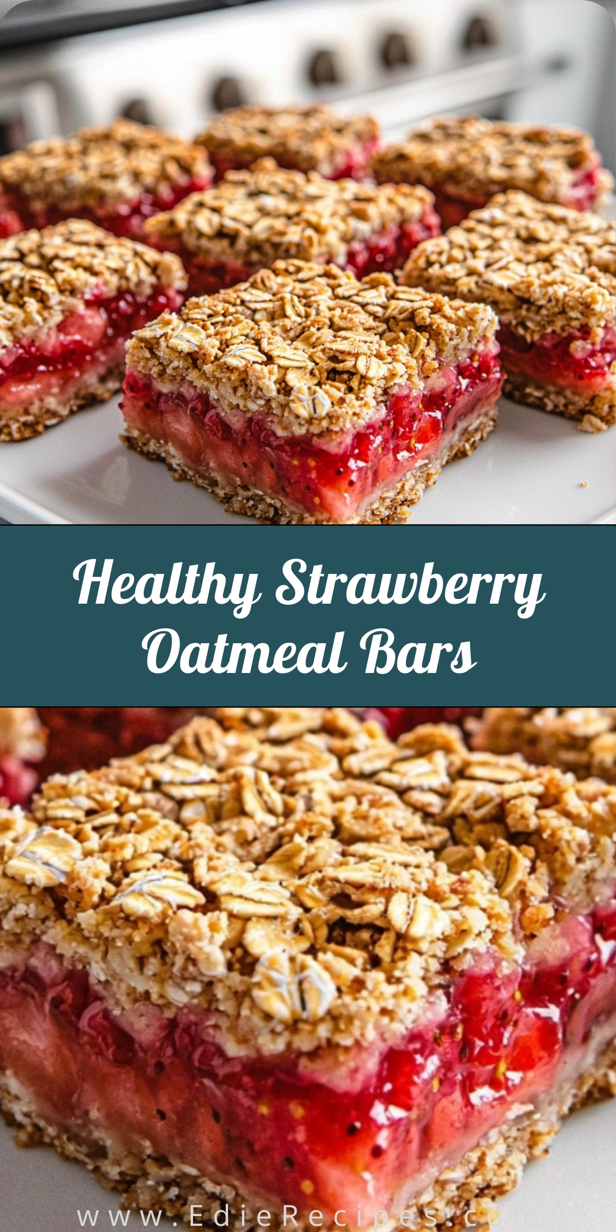Healthy Strawberry Oatmeal Bars