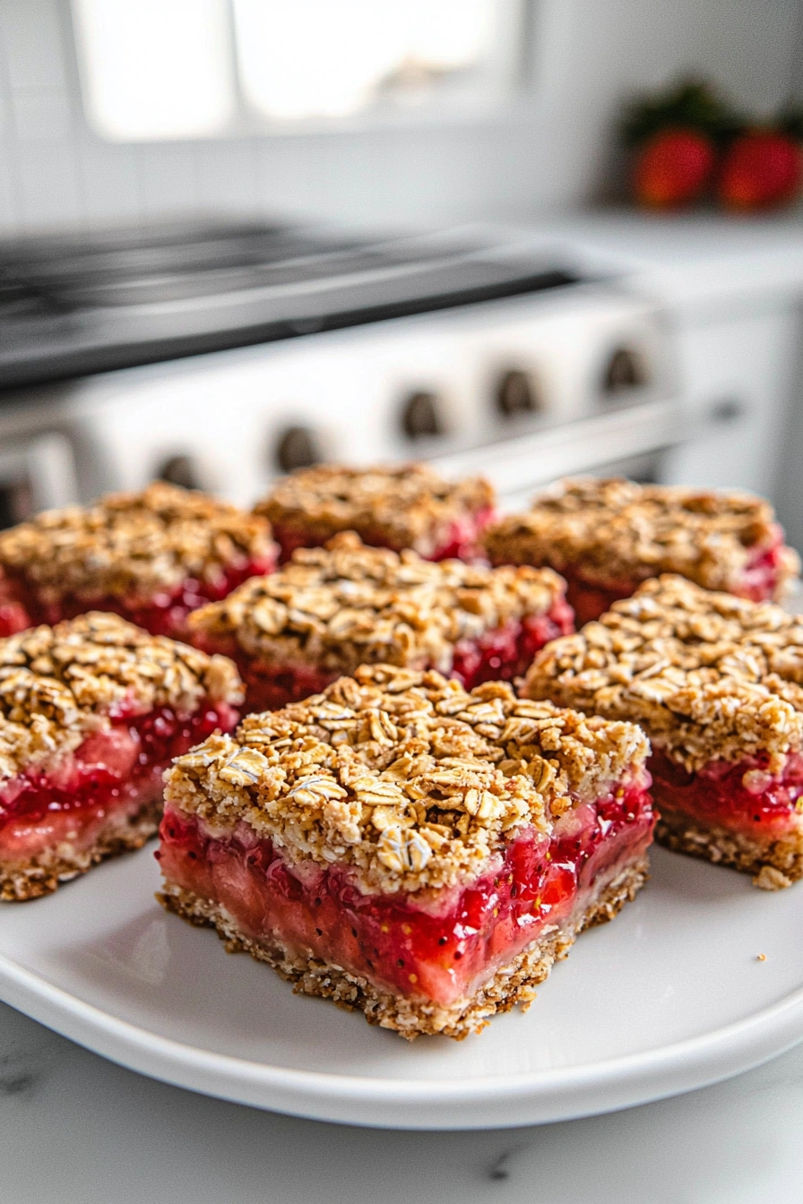 Healthy Strawberry Oatmeal Bars