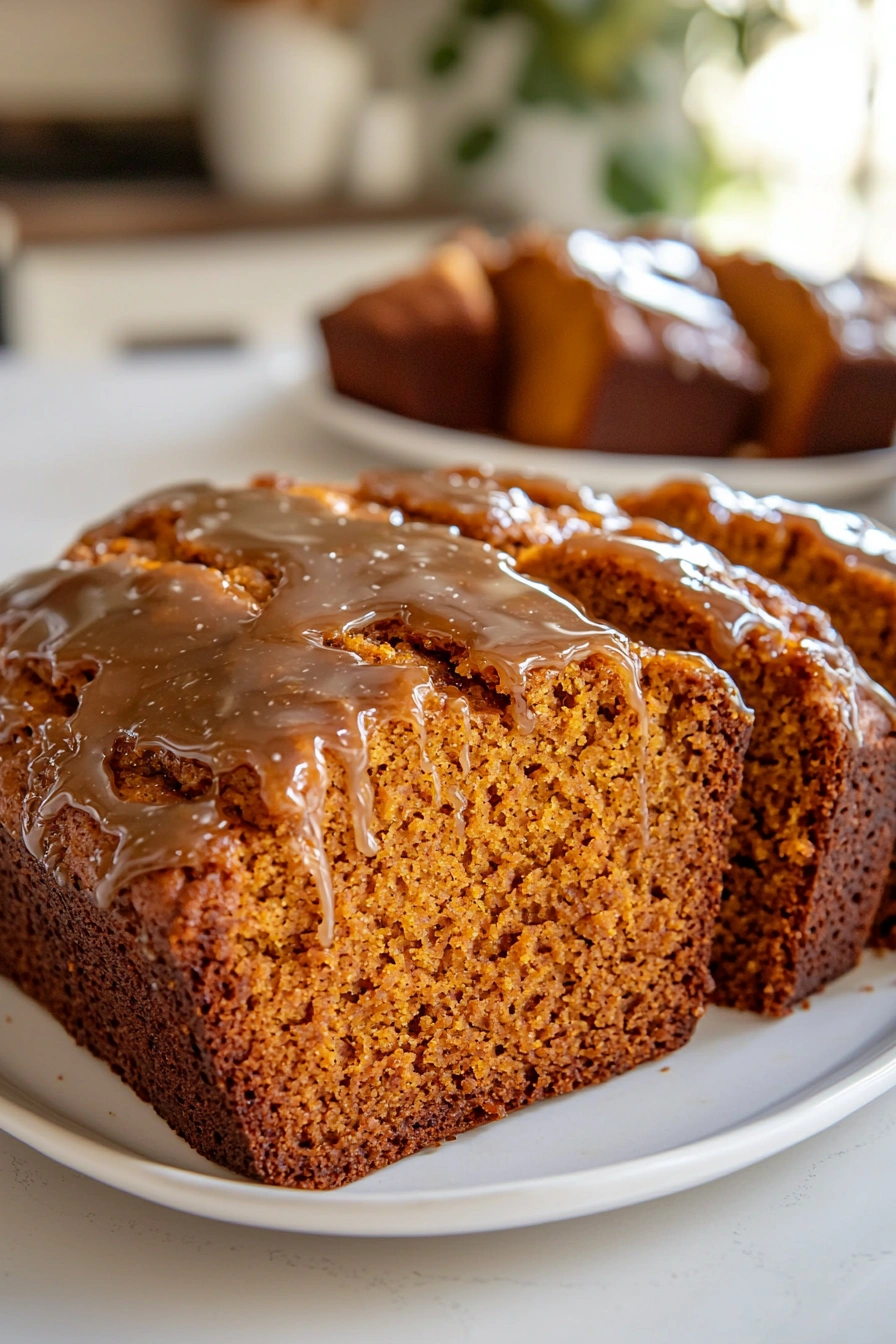 Maple Glazed Pumpkin Bread