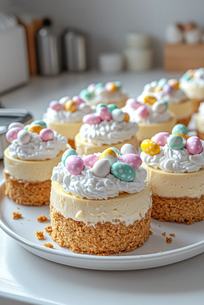 Mini Egg Cheesecakes