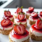 Mini Strawberry Cheesecakes