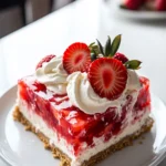 No-Bake Strawberry Jello Lasagna