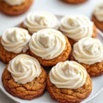 Pumpkin Cookies with Frosting