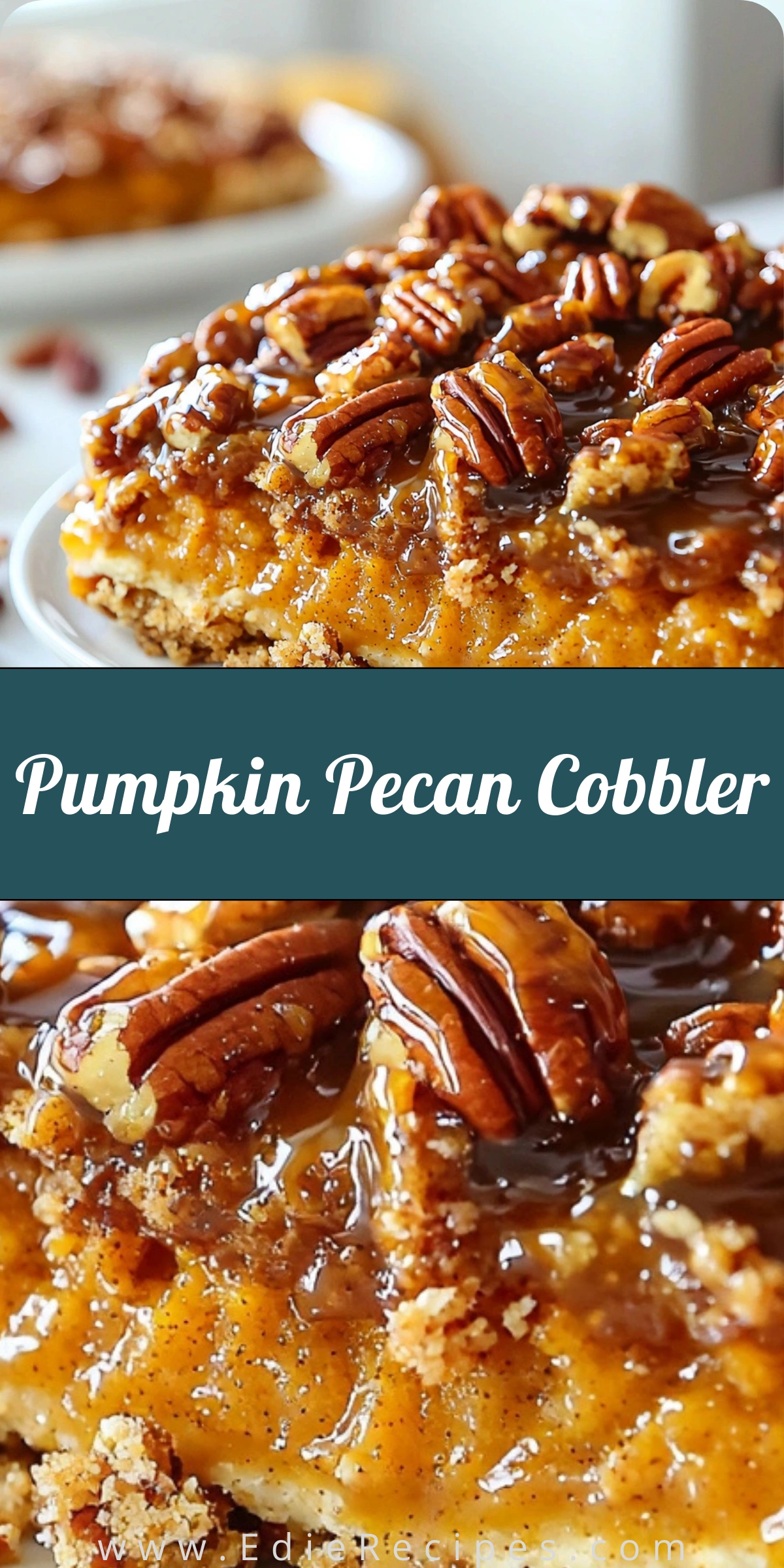 Pumpkin Pecan Cobbler