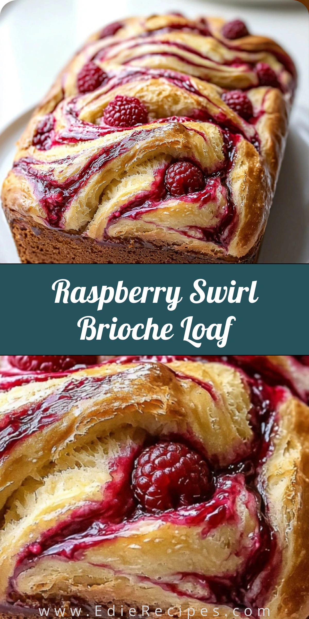 Raspberry Swirl Brioche Loaf
