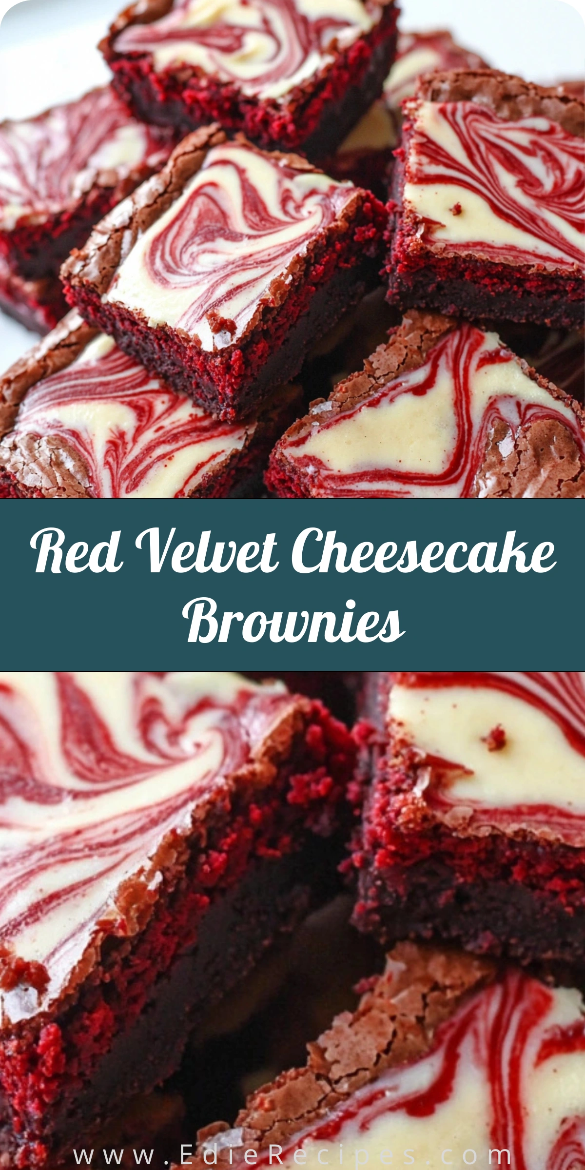 Red Velvet Cheesecake Brownies