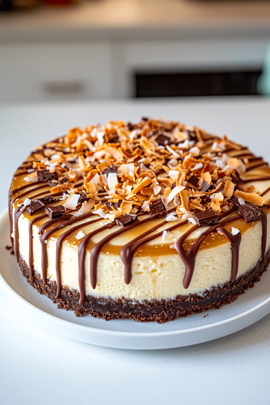 Samoa Cheesecake