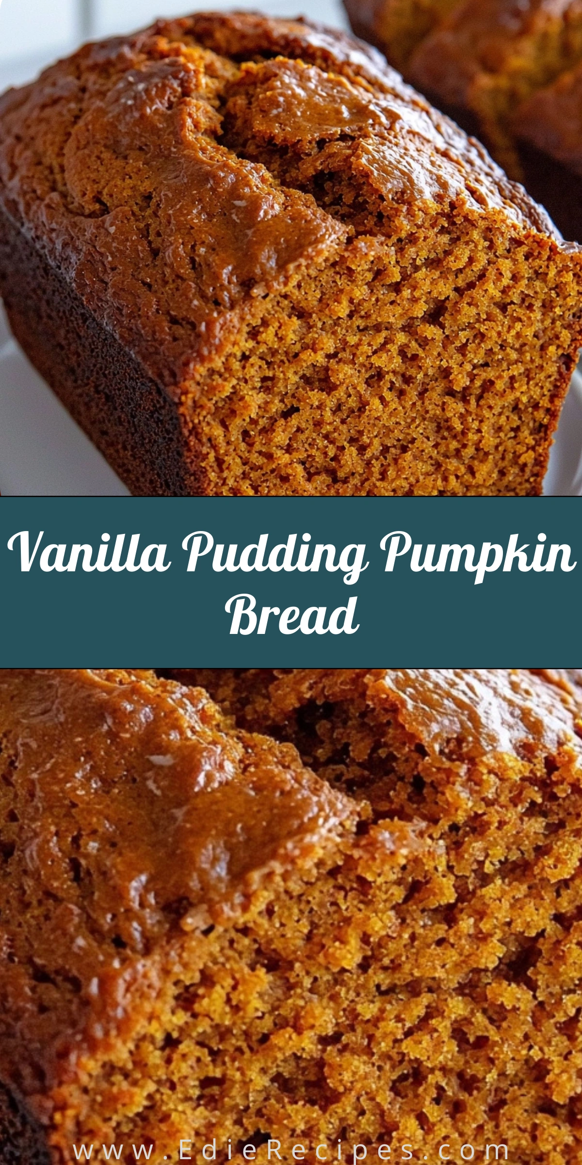 Vanilla Pudding Pumpkin Bread