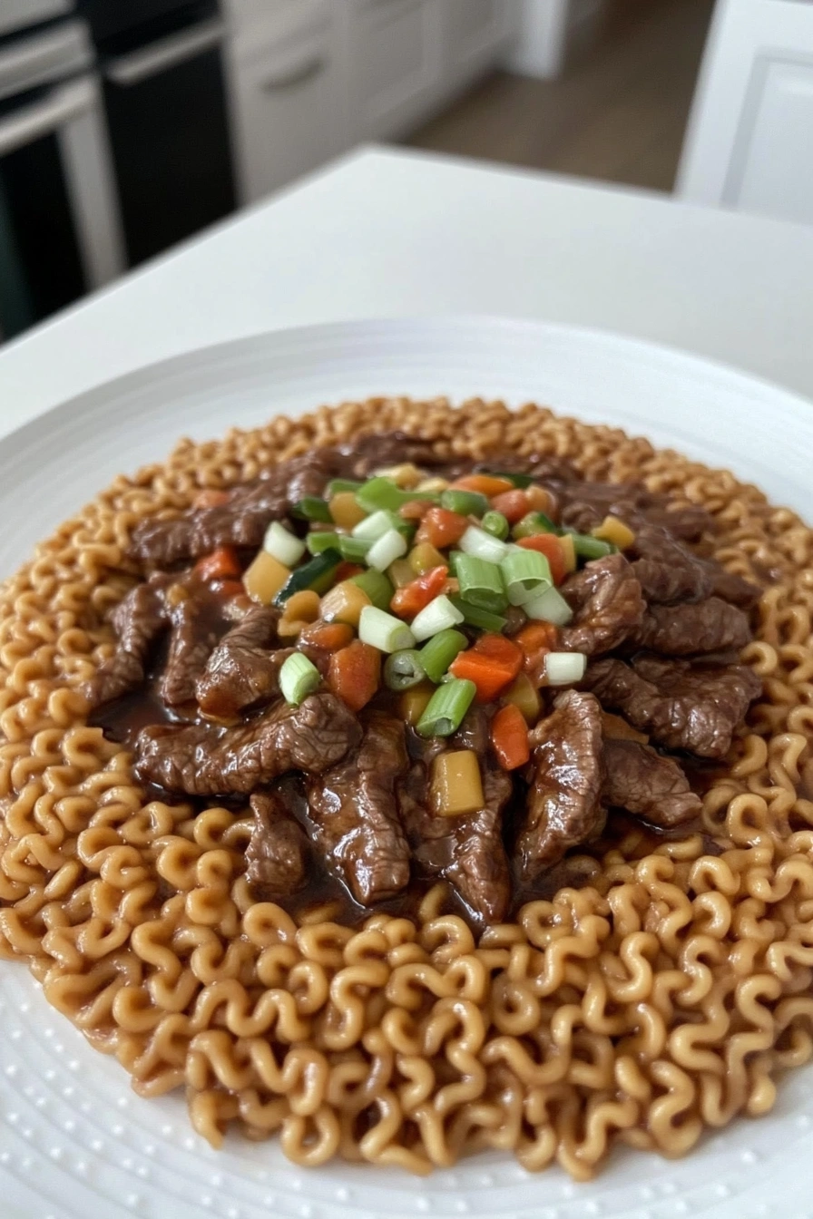 Beef Pan-Fried Noodles