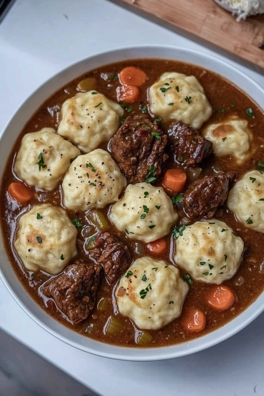 Beef Stew and Dumplings
