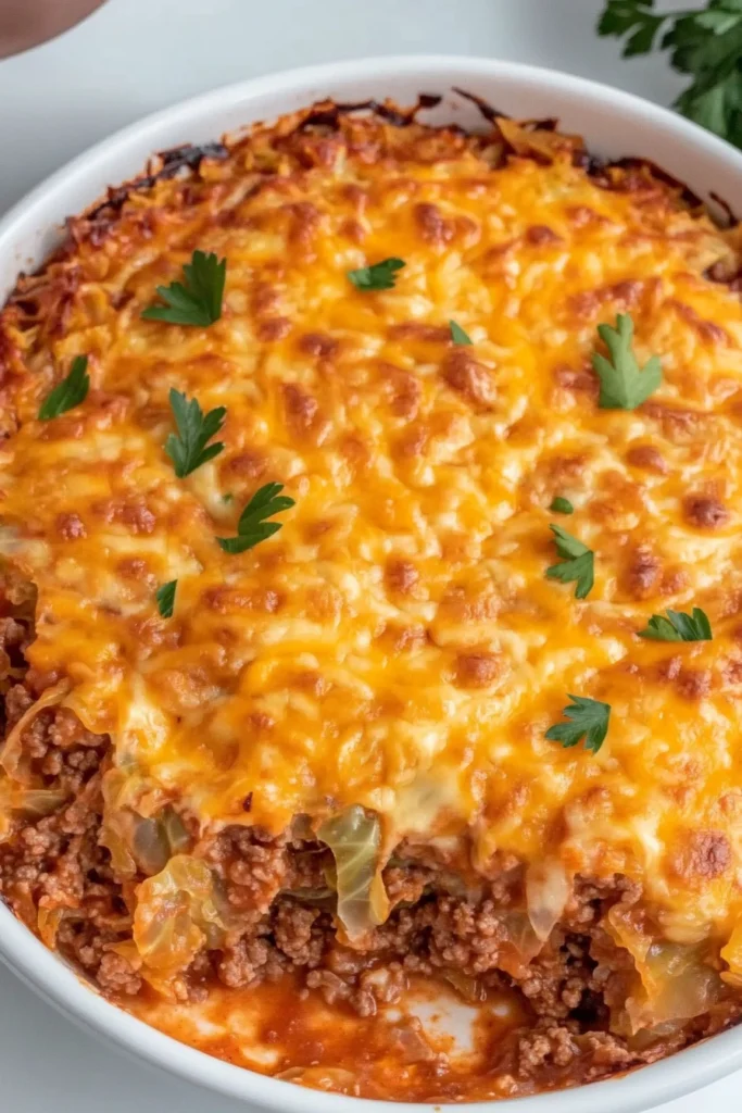 Cabbage Beef Bake