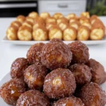 Caramel Apple Fritter Donut Holes