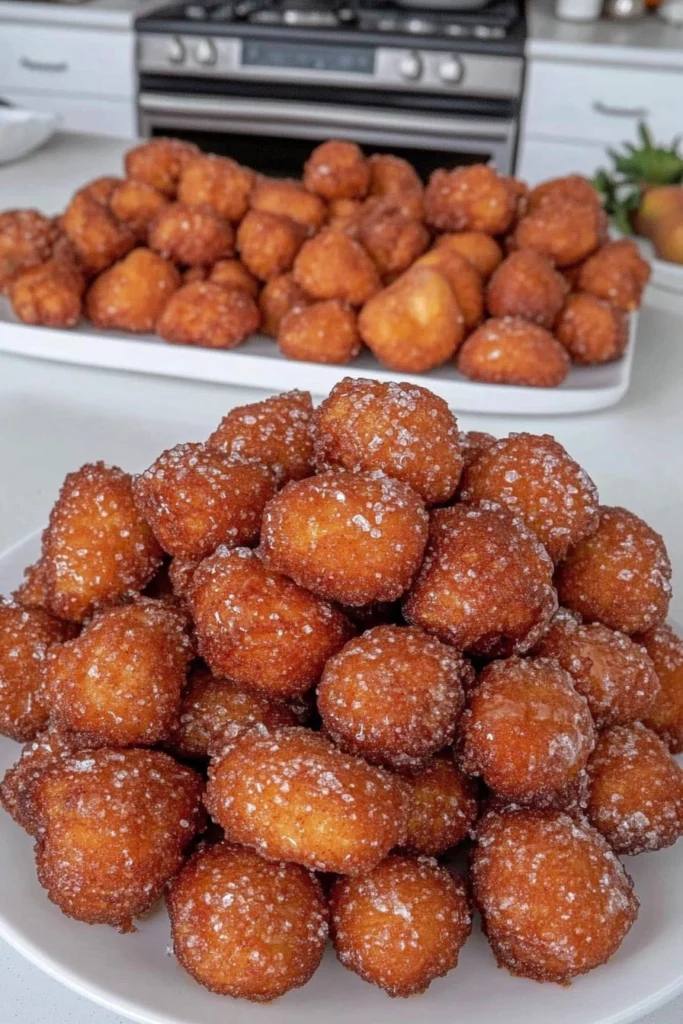 Caramel Apple Fritter Donut Holes