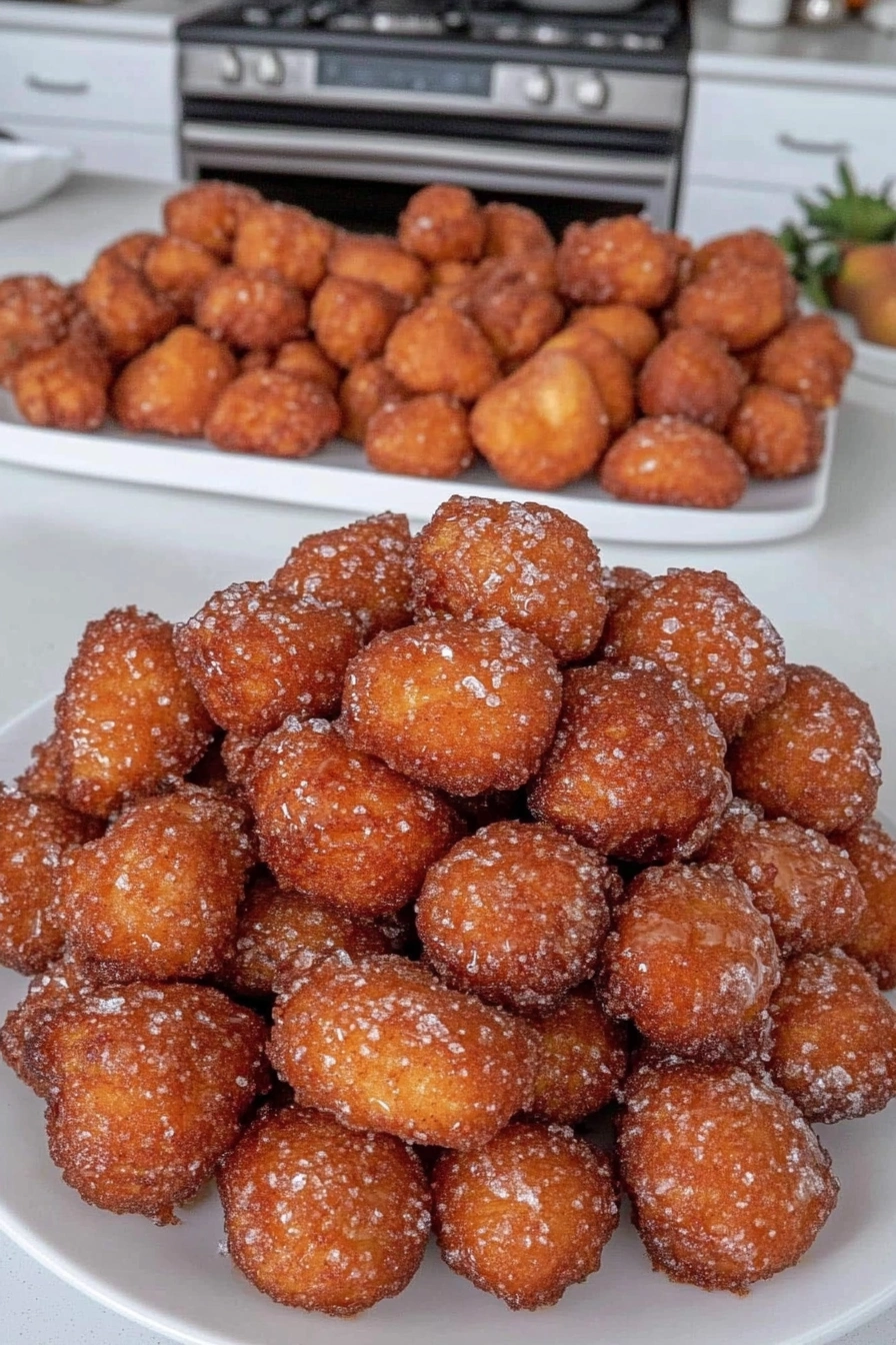 Caramel Apple Fritter Donut Holes
