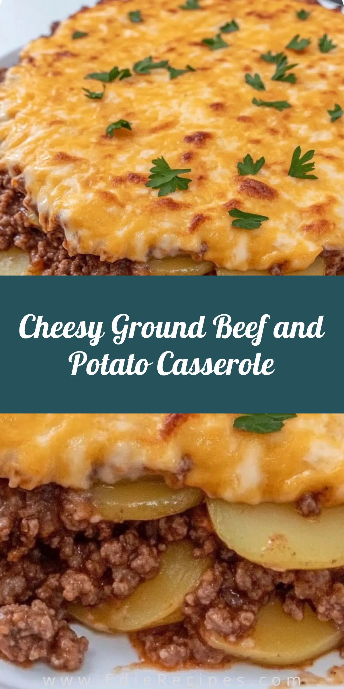 Cheesy Ground Beef and Potato Casserole