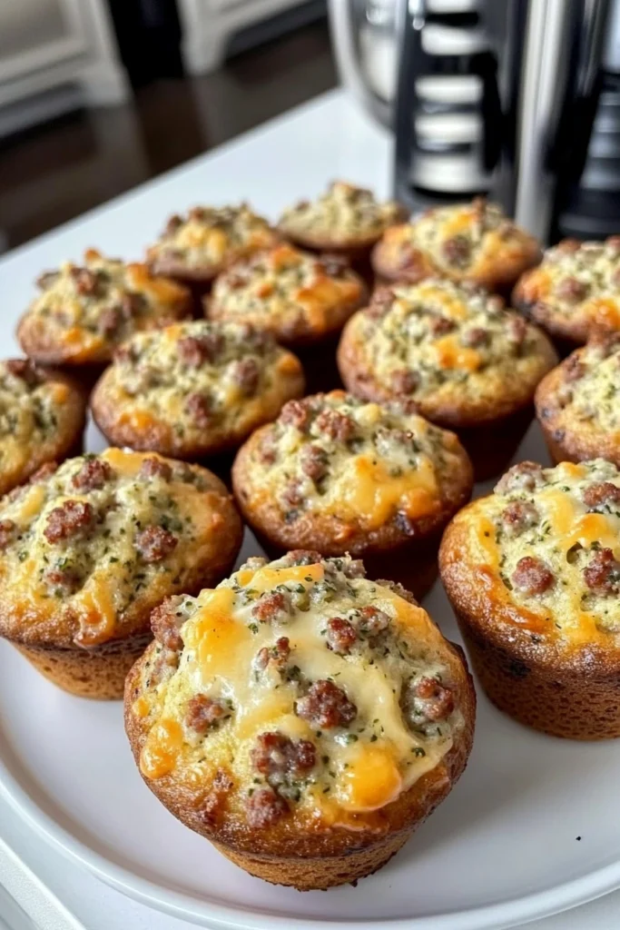 Herbed Sausage & Cheese Muffins