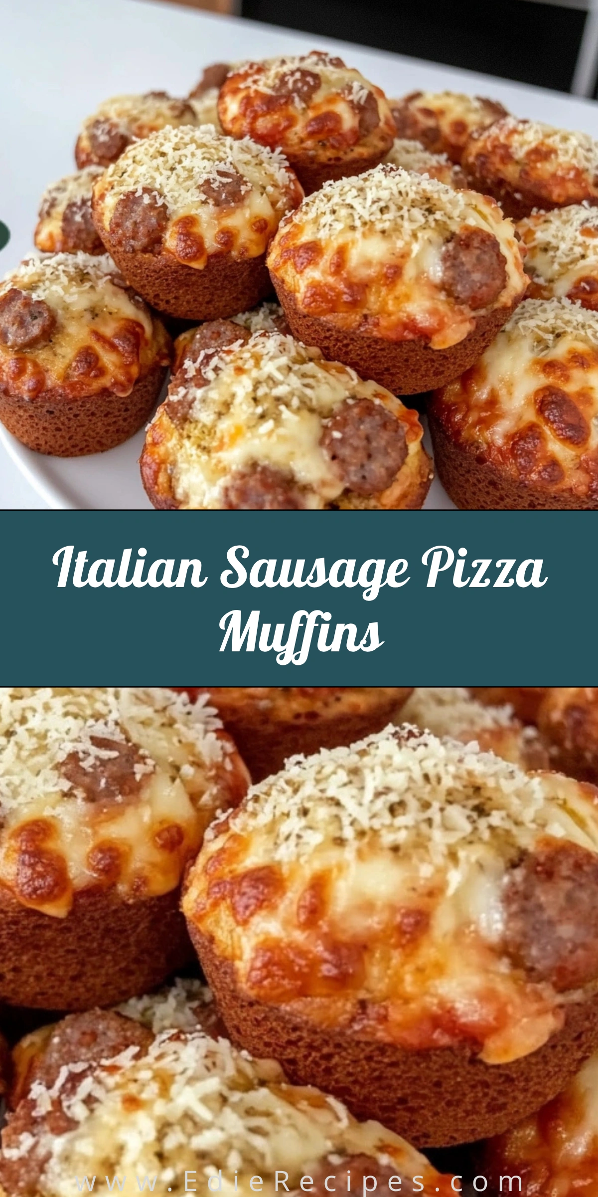 Italian Sausage Pizza Muffins