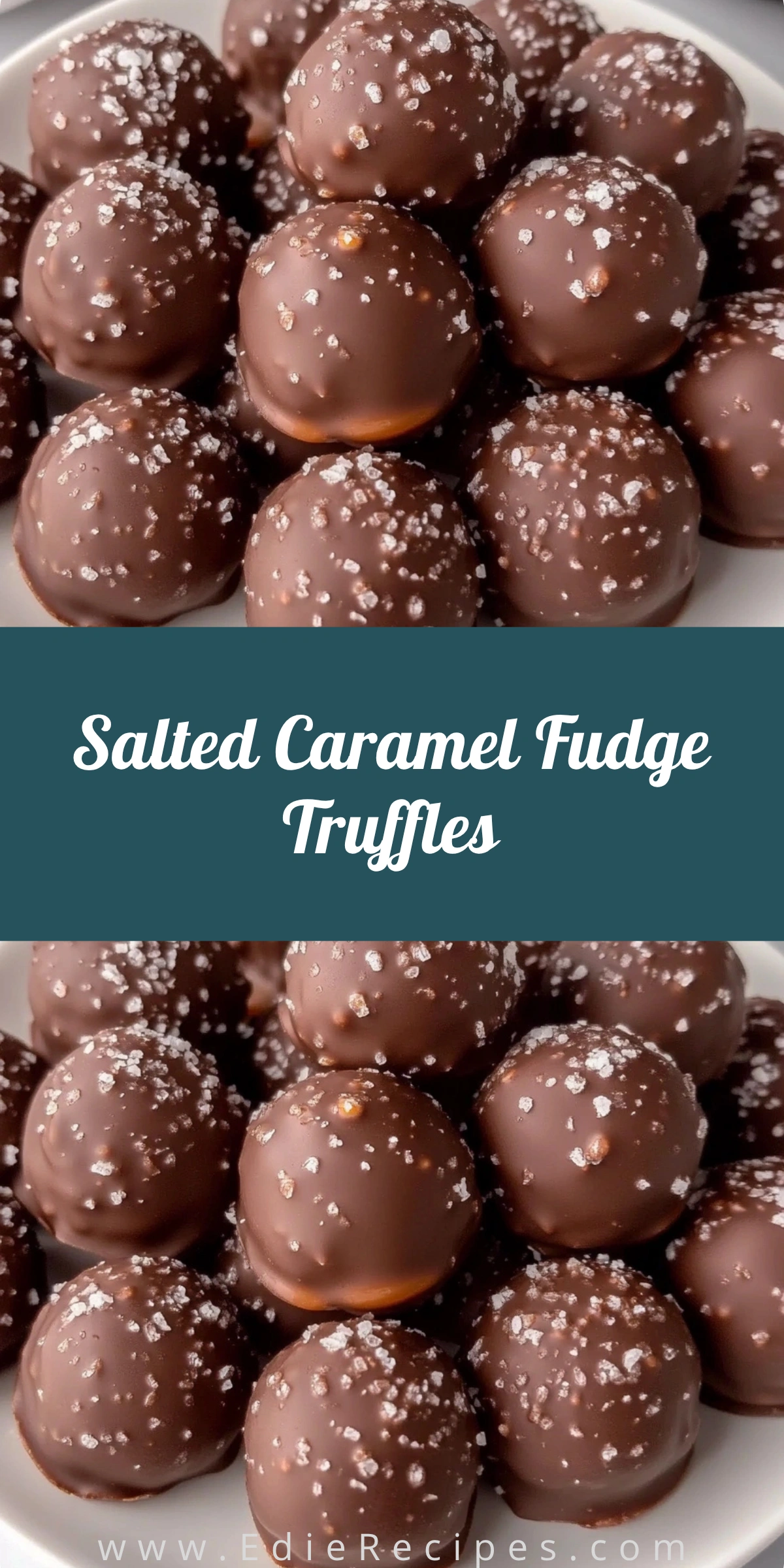 Salted Caramel Fudge Truffles
