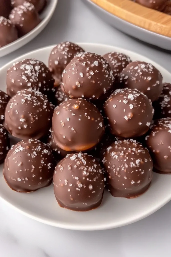 Salted Caramel Fudge Truffles