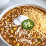 Six Ingredient Slow Cooker White Chicken Chili