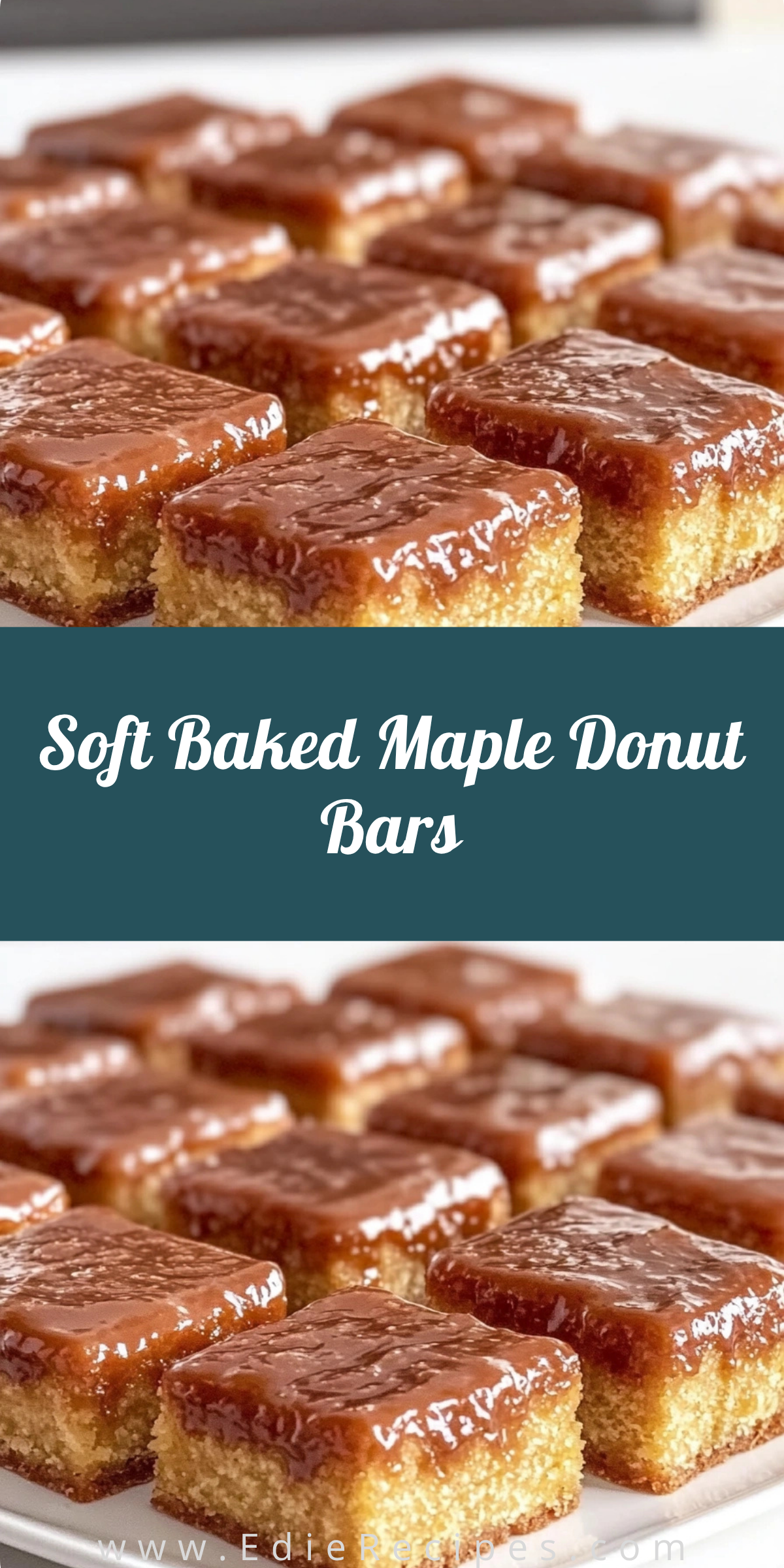 Soft Baked Maple Donut Bars