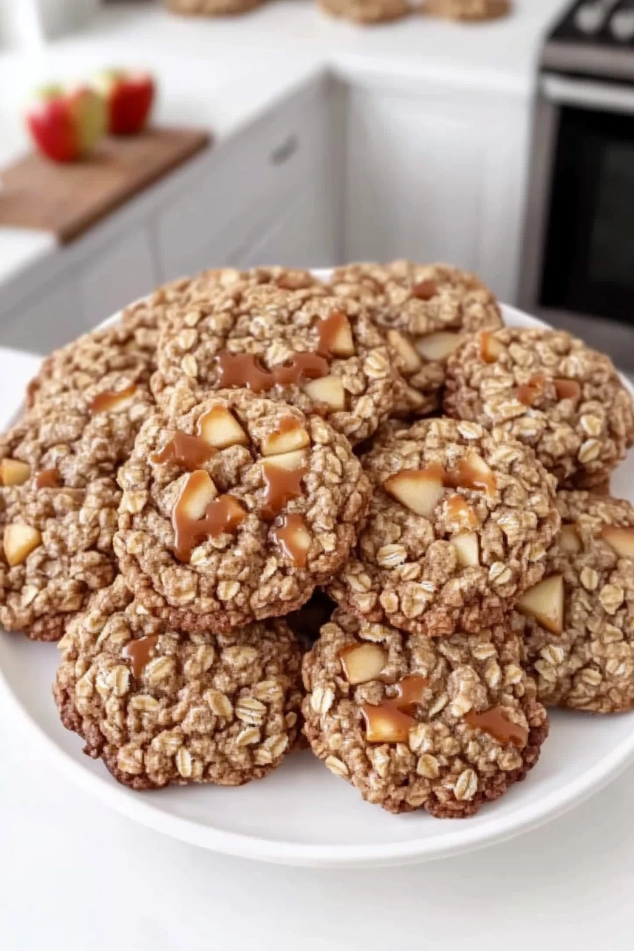 Caramel Apple Oatmeal Cookies