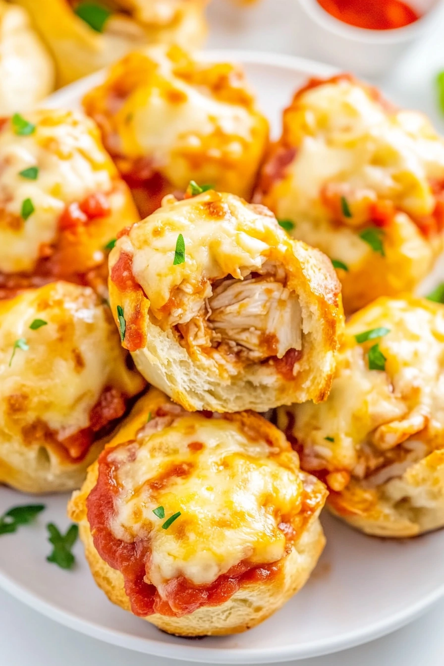 Chicken Parmesan Stuffed Rolls