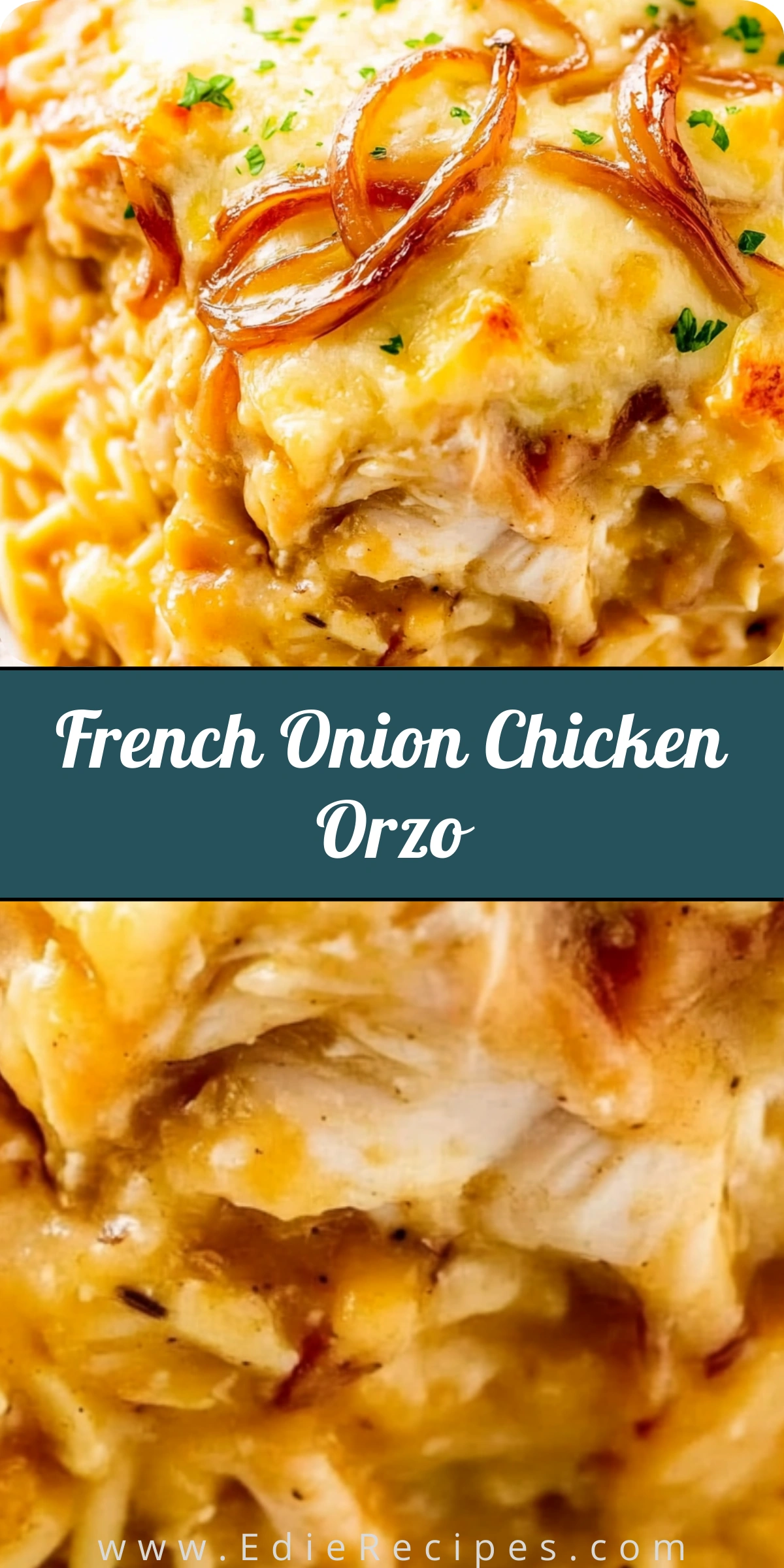 French Onion Chicken Orzo