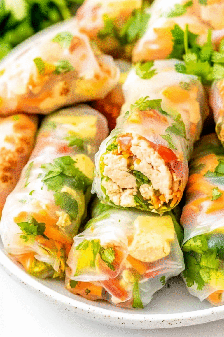 Fresh Summer Spring Rolls - Edie Recipes