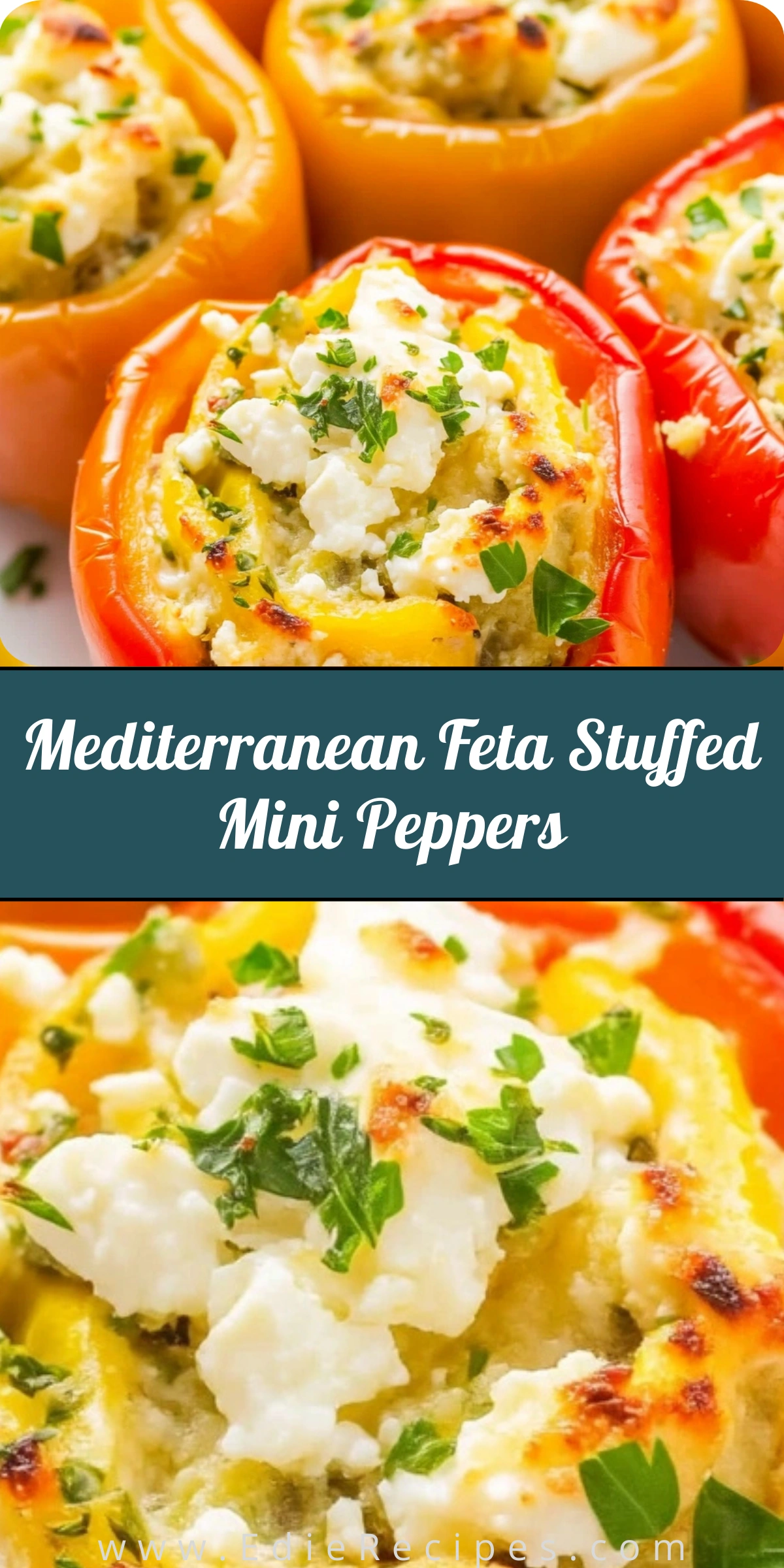Mediterranean Feta Stuffed Mini Peppers