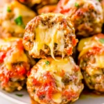 Mozzarella Stuffed Meatballs