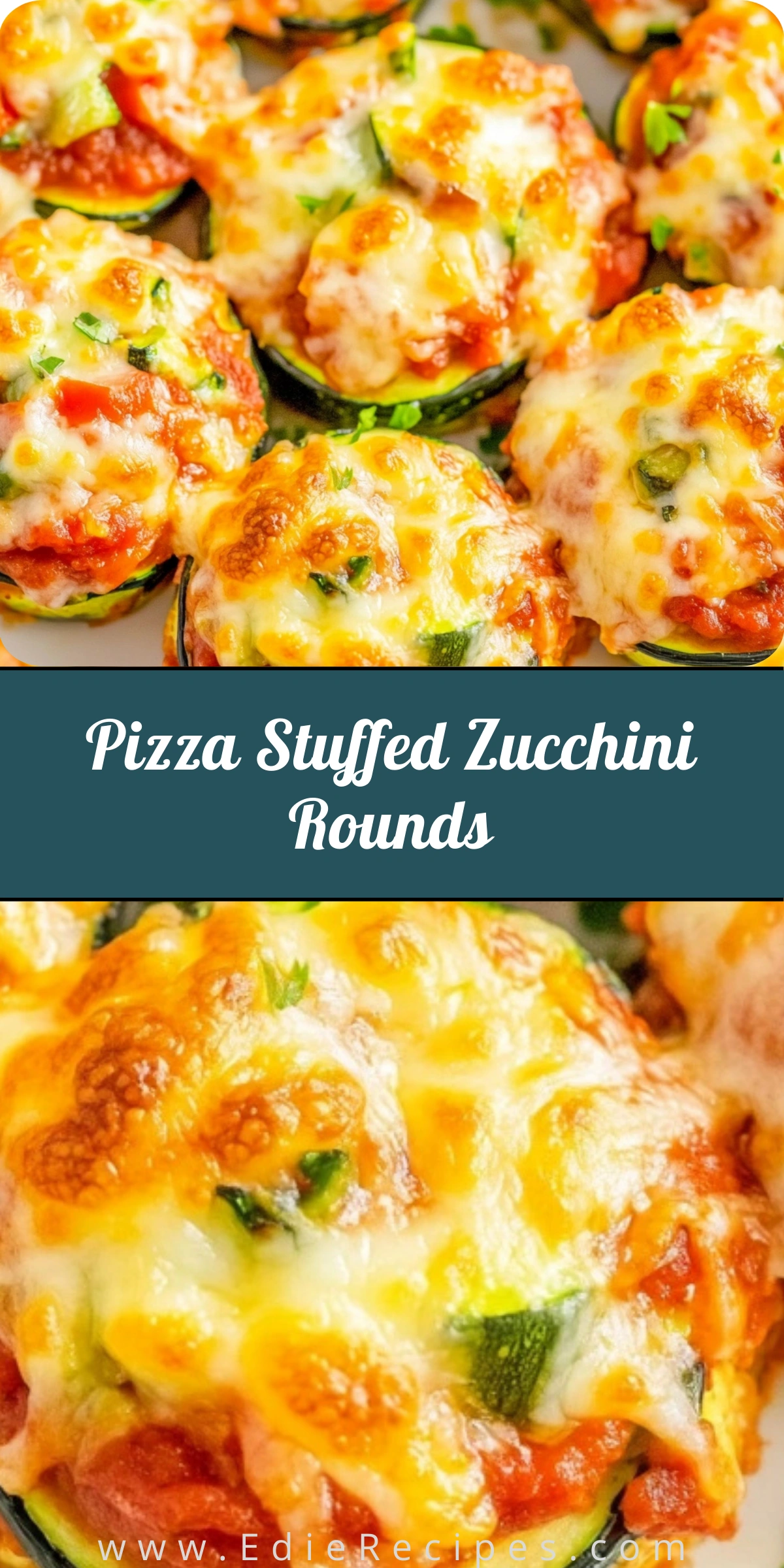 Pizza Stuffed Zucchini Rounds