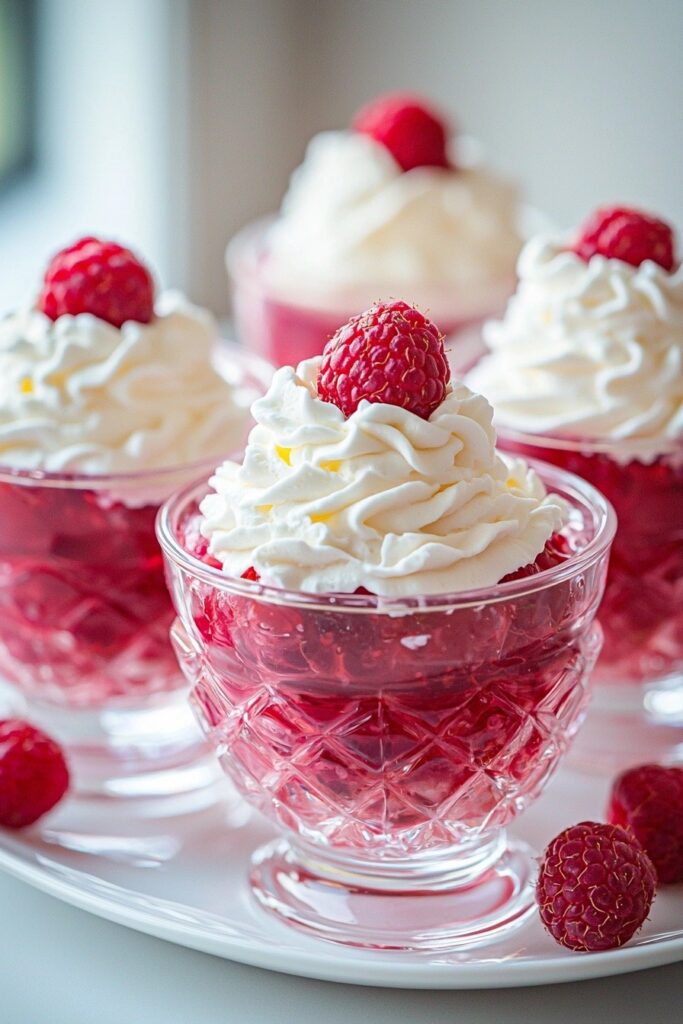 Raspberry Jelly Cups