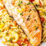 Salmon with Lemon Orzo