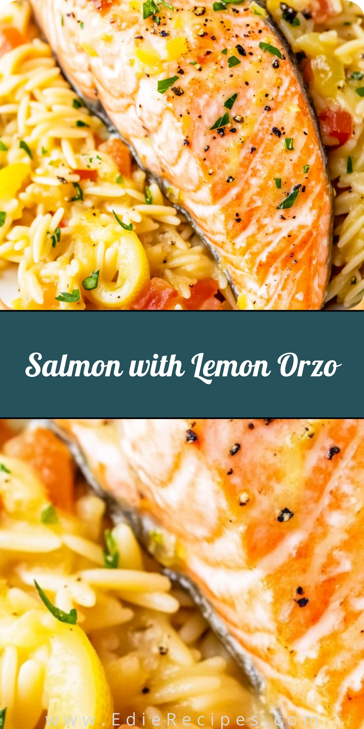 Salmon with Lemon Orzo