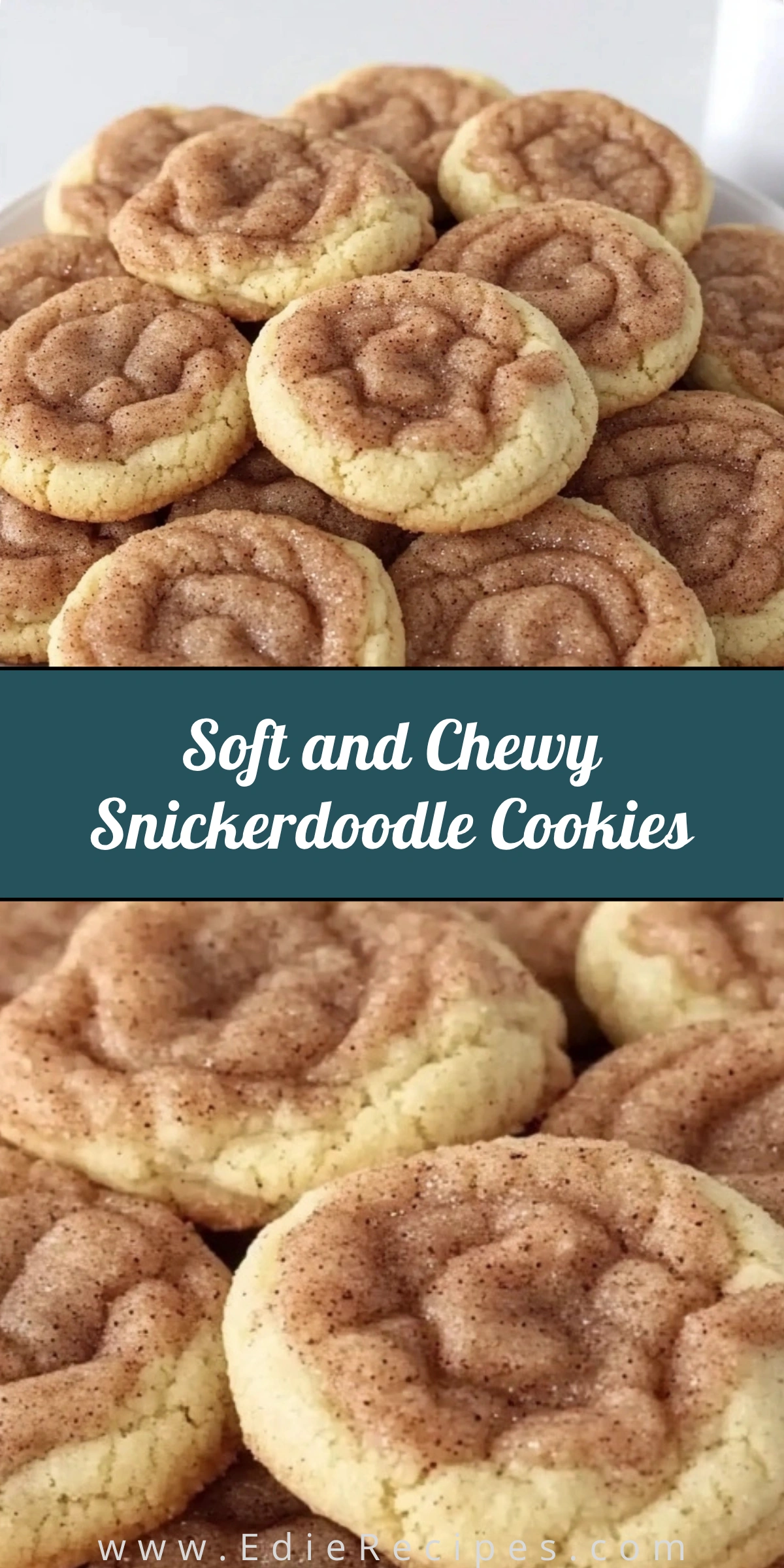 Soft and Chewy Snickerdoodle Cookies