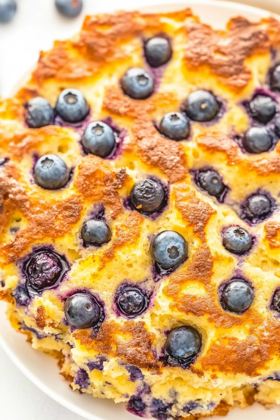 Blueberry Cottage Cheese Bake