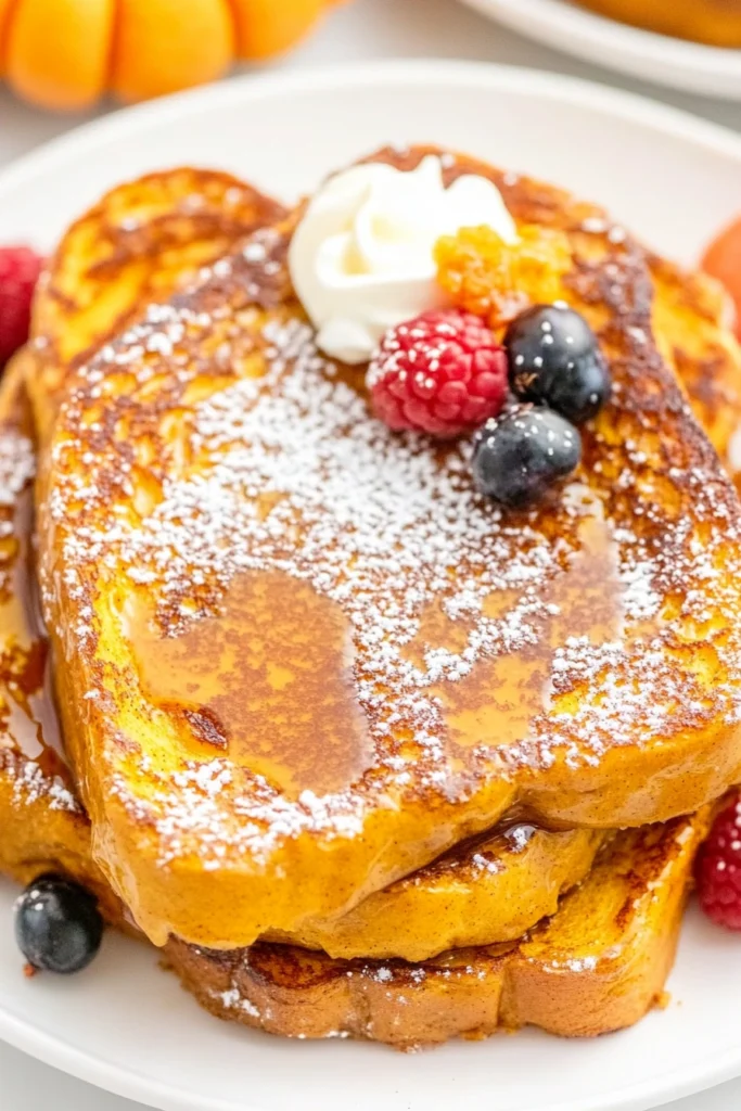 Pumpkin French Toast Breakfast