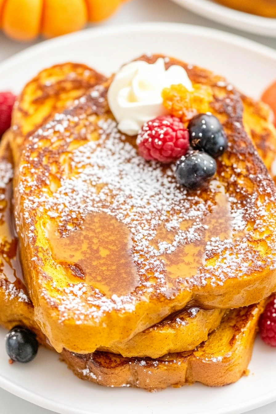 Pumpkin French Toast Breakfast