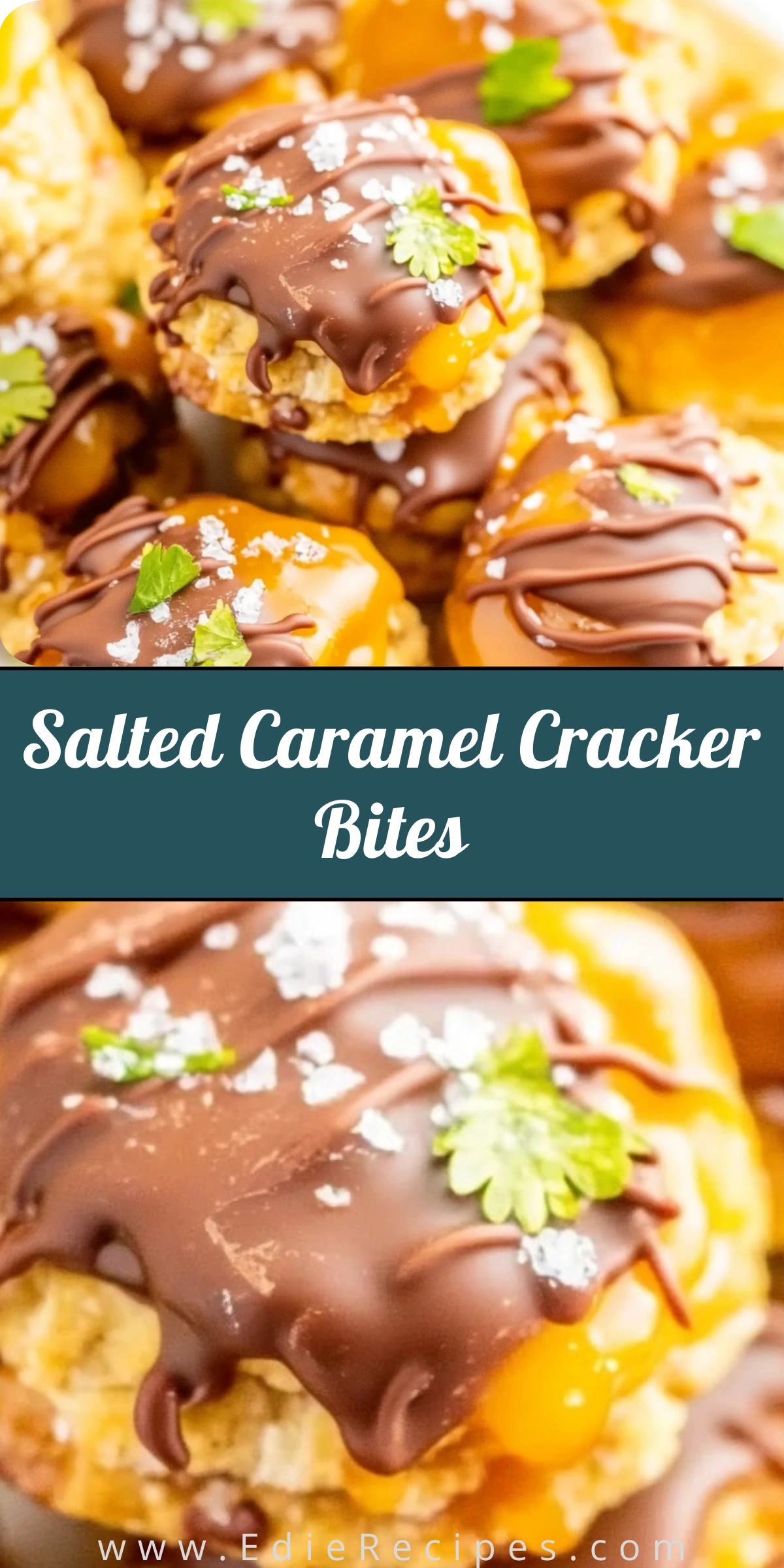Salted Caramel Cracker Bites