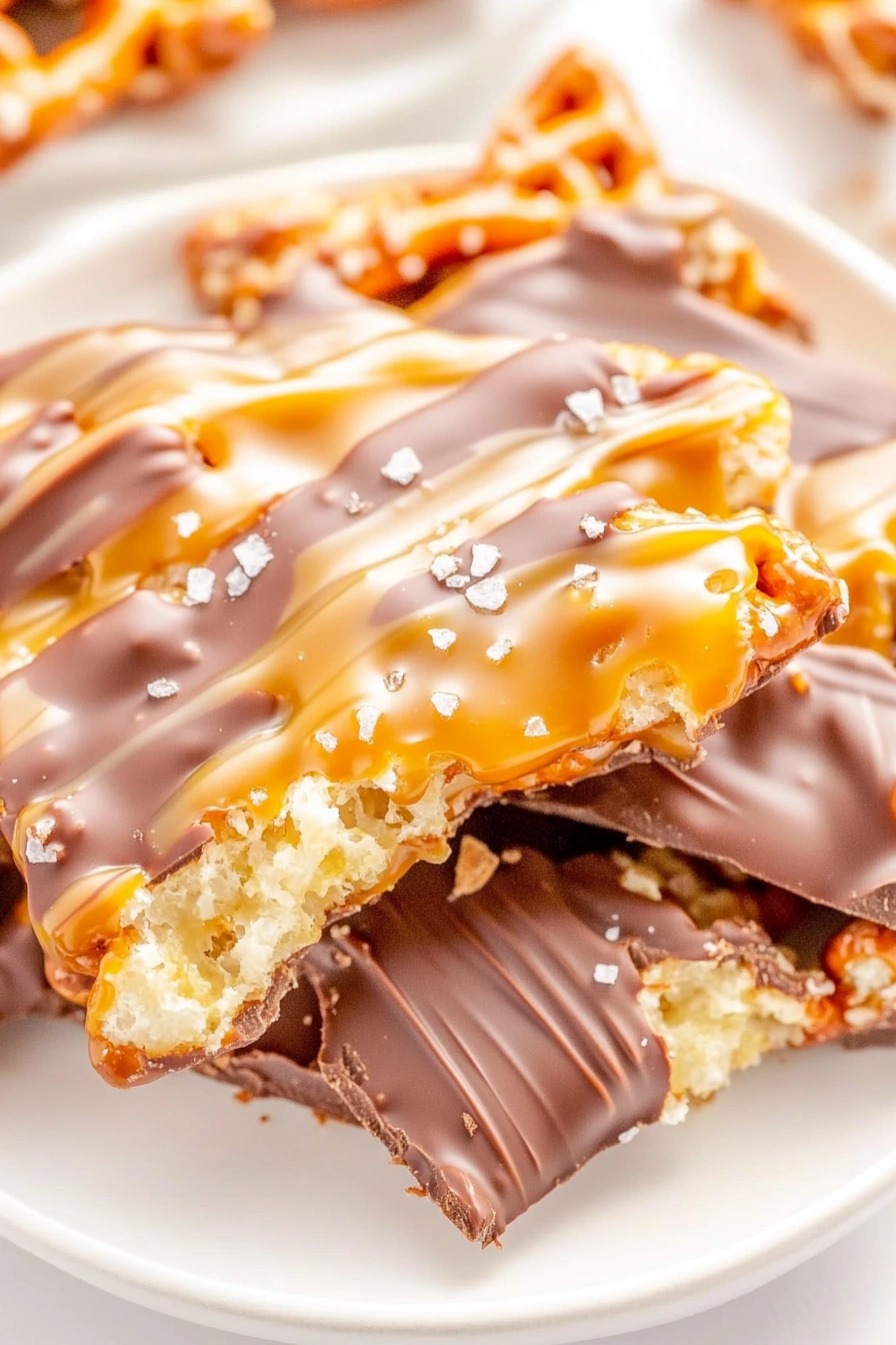 Salted Caramel Pretzel Bark
