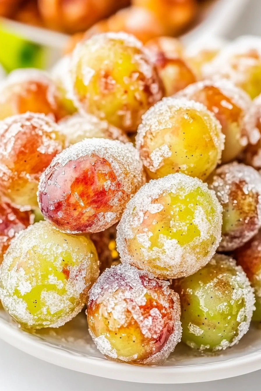 Sugared Champagne Grapes