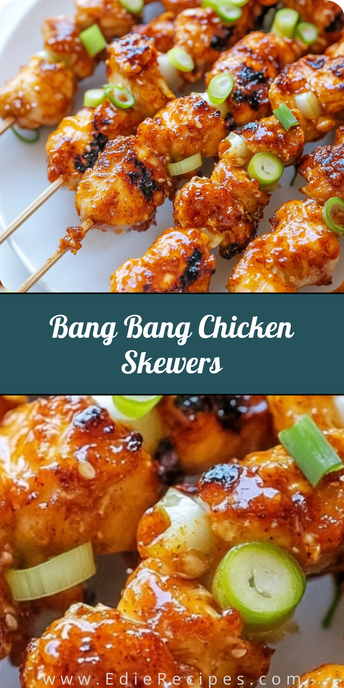 Bang Bang Chicken Skewers