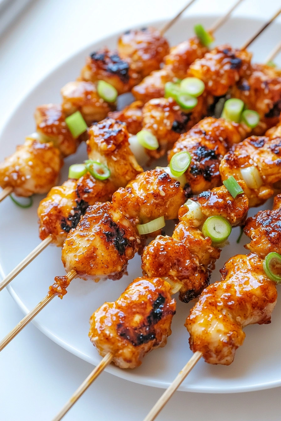 Bang Bang Chicken Skewers